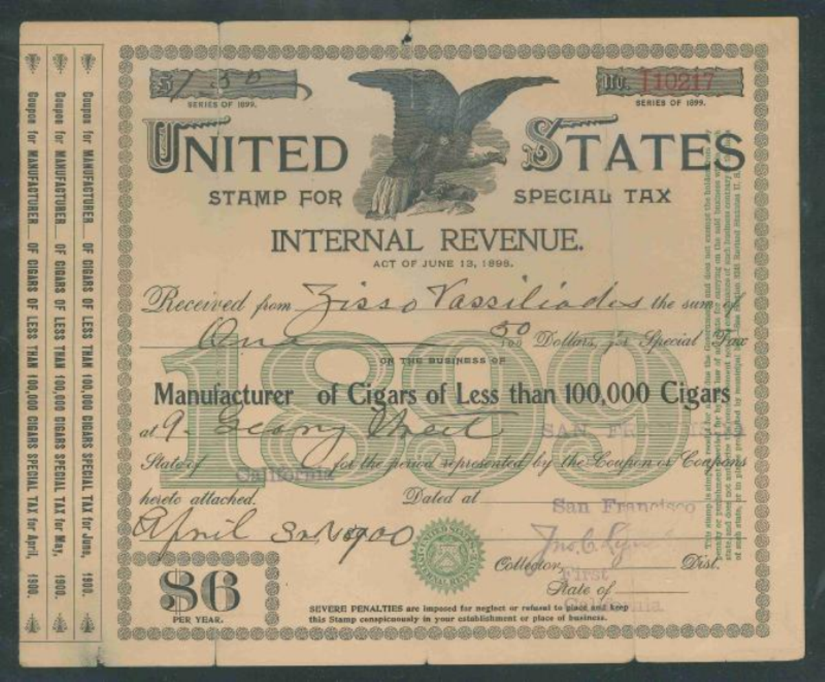 Eric Jackson Revenue Stamps