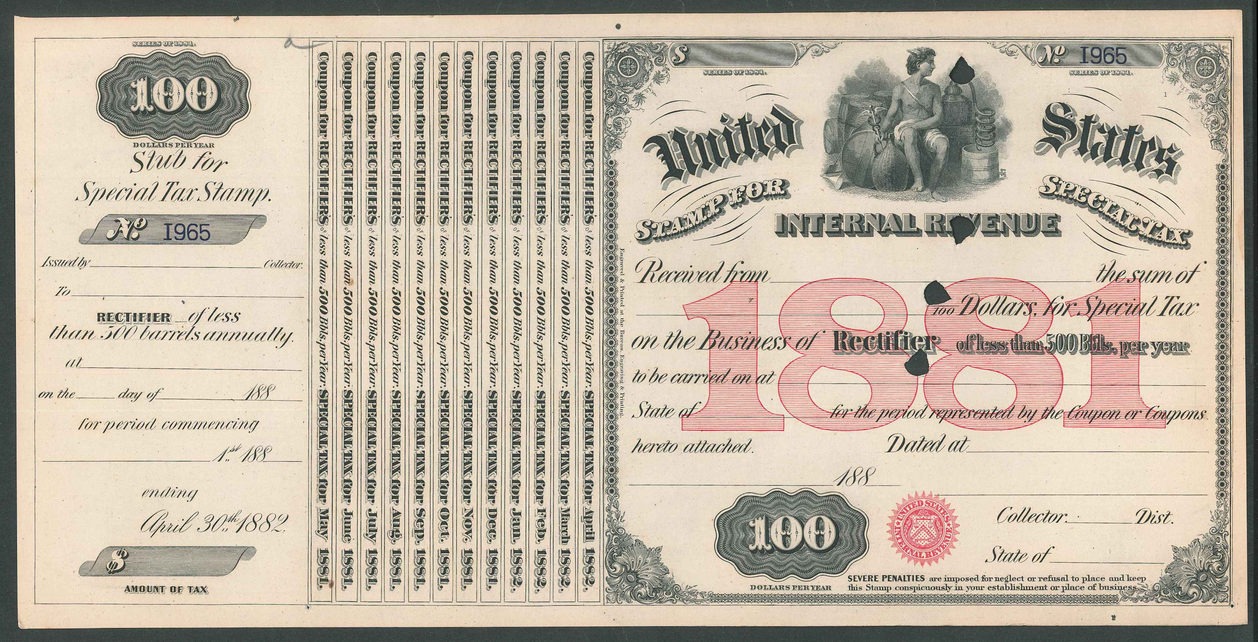 Eric Jackson Revenue Stamps