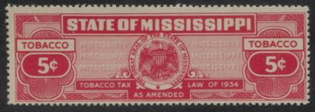 MISSISSIPPI Tobacco Revenue MS T145 mint, F-VF
